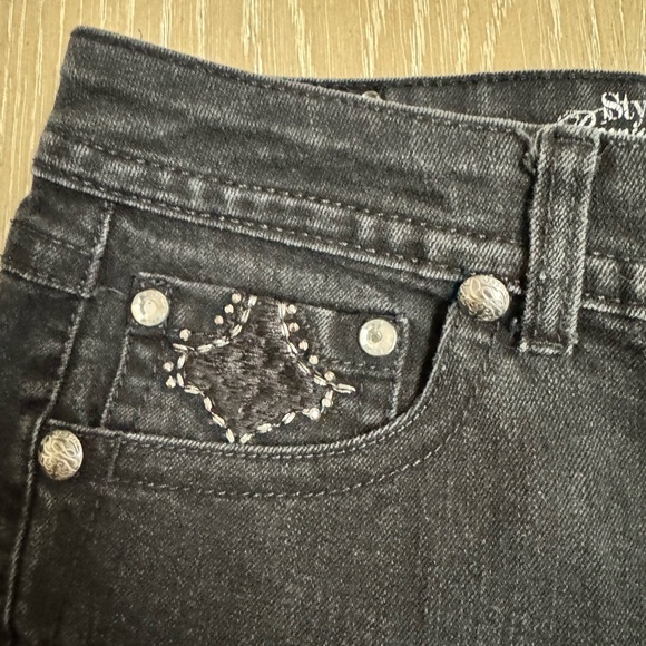 Style & Co. Premium Embellished Straight Leg Jeans - Picture 4 of 5